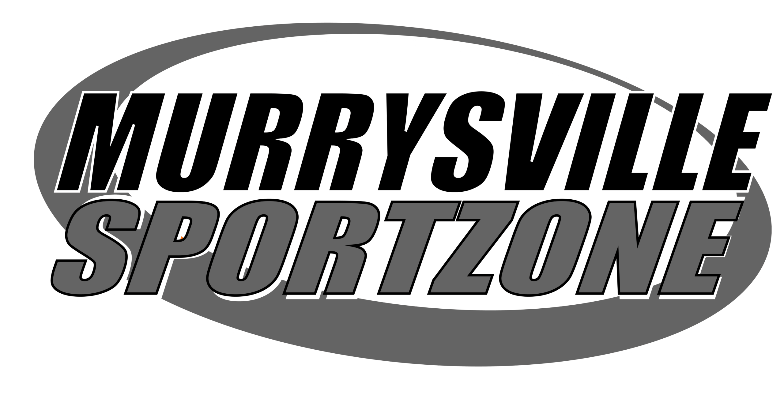 Murrysville SportZone Sports Dek Hockey Arena Logo Greyscale PNG